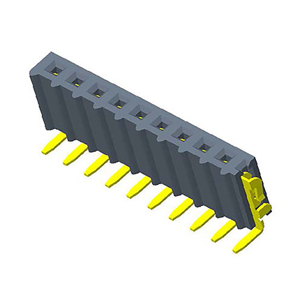 2.54mmFemale Header  single Row  90° U-type  wave type